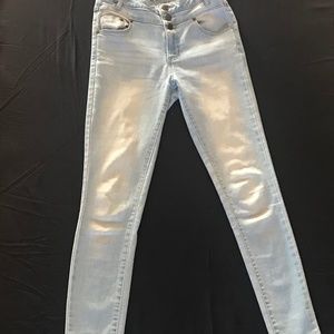 blue/white washed jeans